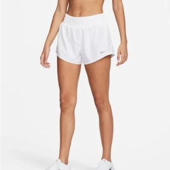 Nike Women's White Athletic Shorts - Picture 2 of 3